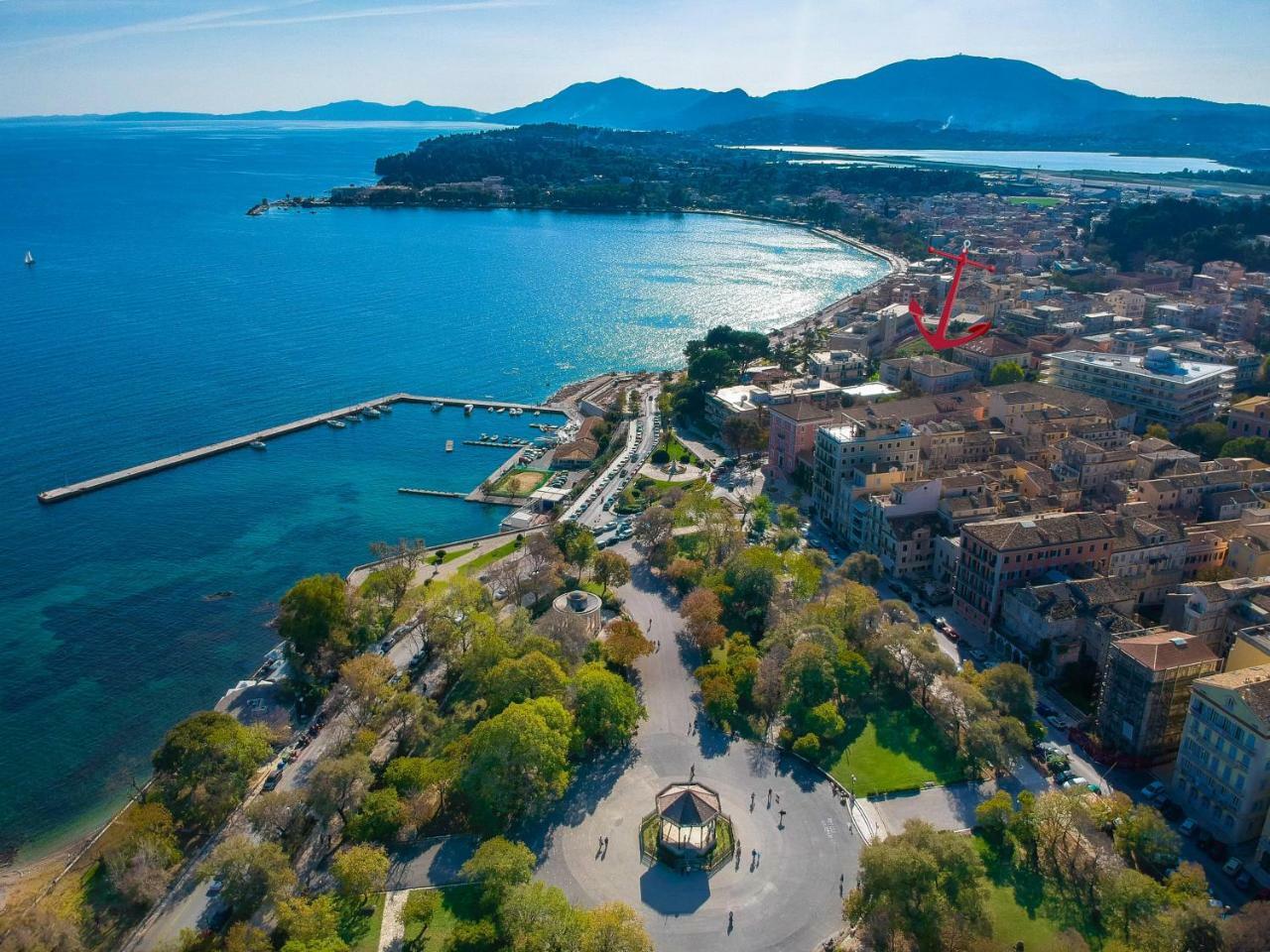 Gregos Rooftop Suite City Center W. Sea View Corfu  Buitenkant foto