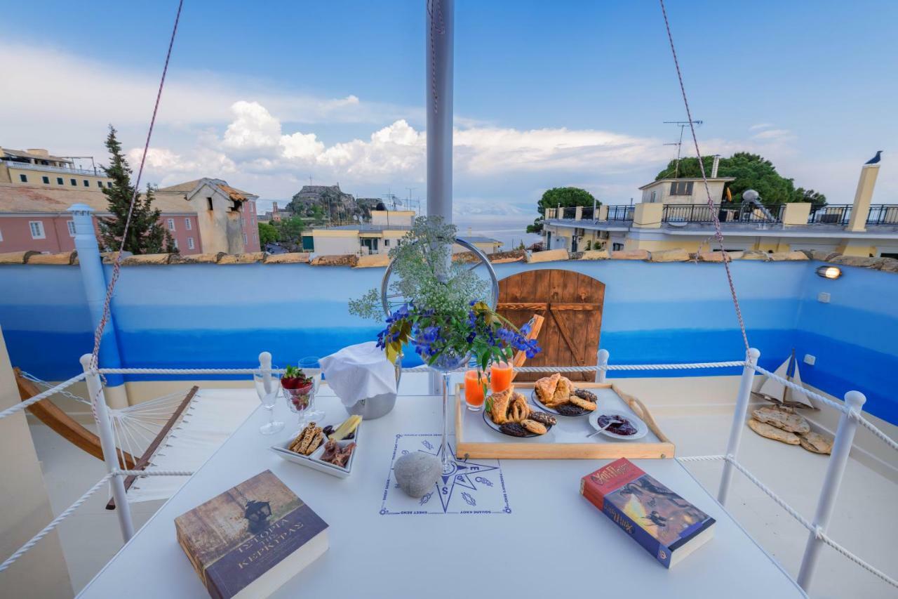 Gregos Rooftop Suite City Center W. Sea View Corfu  Buitenkant foto